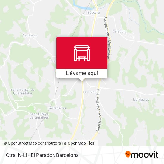Mapa Ctra. N-Ll - El Parador