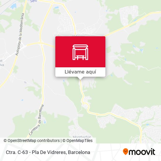 Mapa Ctra. C-63 - Pla De Vidreres