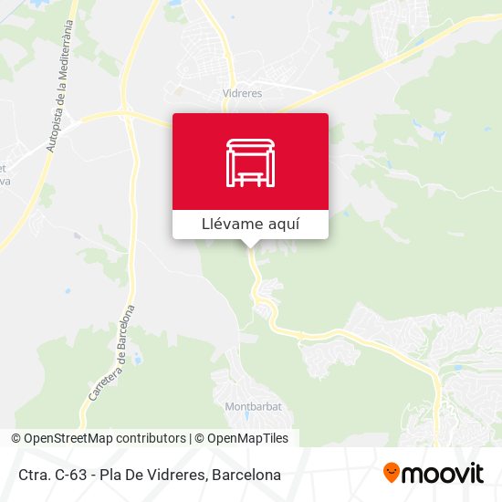 Mapa Ctra. C-63 - Pla De Vidreres