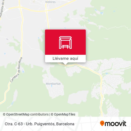 Mapa Ctra. C-63 - Urb. Puigventós