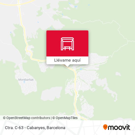 Mapa Ctra. C-63 - Cabanyes