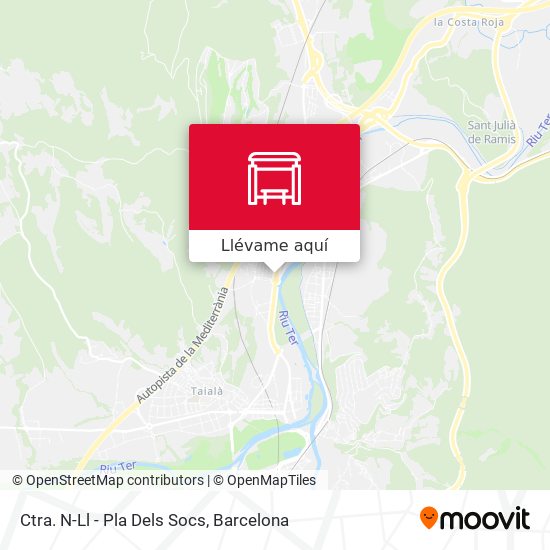 Mapa Ctra. N-Ll - Pla Dels Socs
