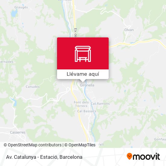 Mapa Av. Catalunya - Estació