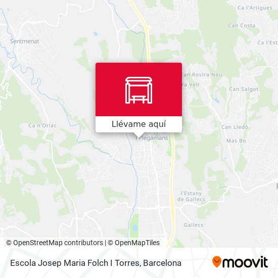 Mapa Escola Josep Maria Folch I Torres