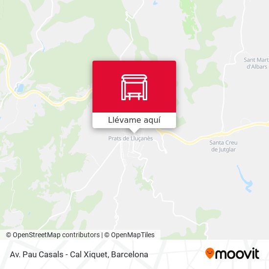 Mapa Av. Pau Casals - Cal Xiquet