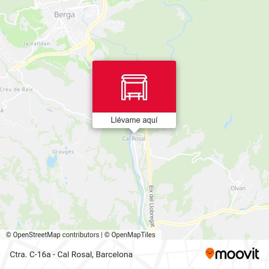Mapa Ctra. C-16a - Cal Rosal