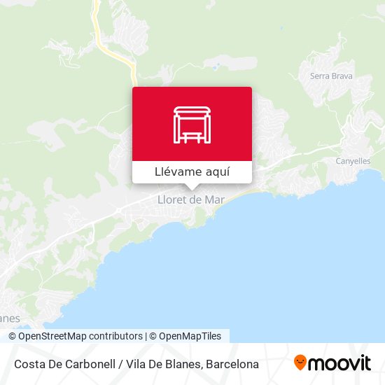 Mapa Costa De Carbonell / Vila De Blanes