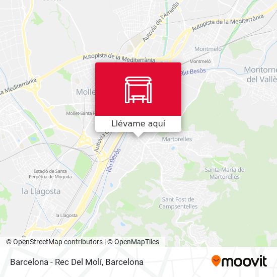 Mapa Barcelona - Rec Del Molí
