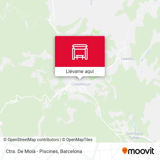 Mapa Ctra. De Moià - Piscines