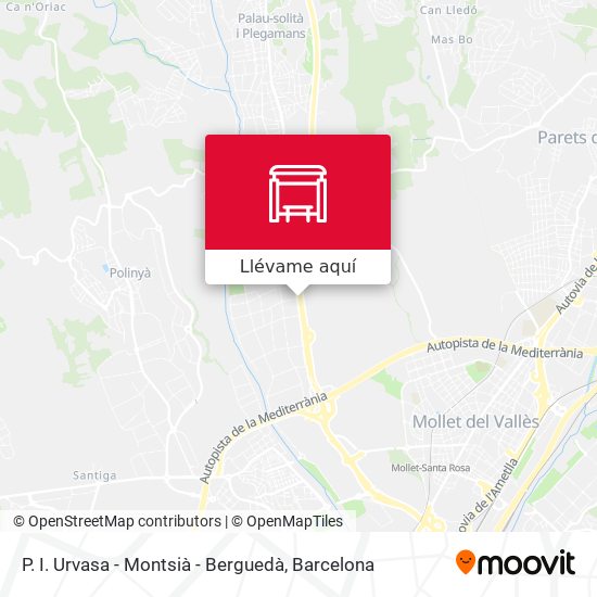 Mapa P. I. Urvasa - Montsià - Berguedà