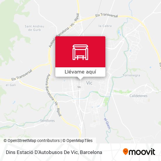 Mapa Dins Estació D'Autobusos De Vic