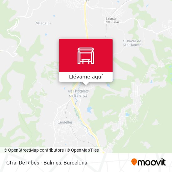Mapa Ctra. De Ribes - Balmes