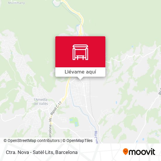 Mapa Ctra. Nova - Satèl·Lits