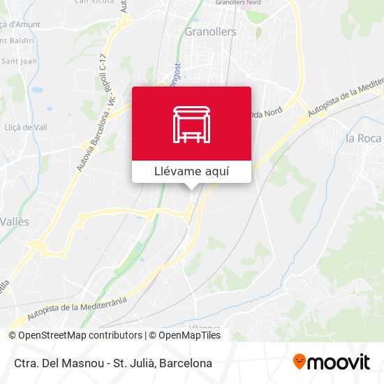 Mapa Ctra. Del Masnou - St. Julià