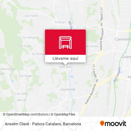 Mapa Anselm Clavé - Països Catalans
