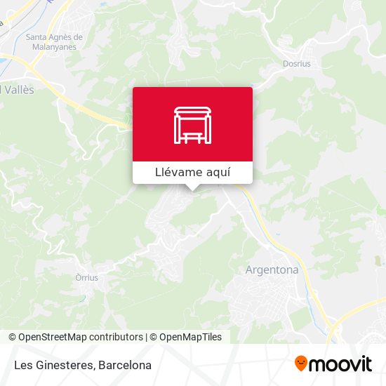 Mapa Les Ginesteres