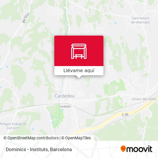 Mapa Dominics - Instituts