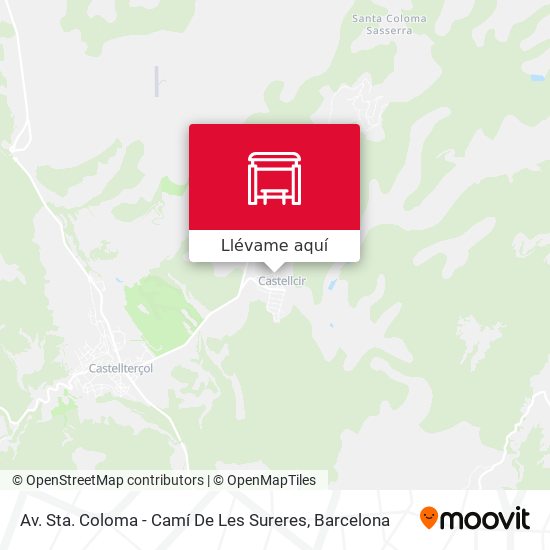 Mapa Av. Sta. Coloma - Camí De Les Sureres