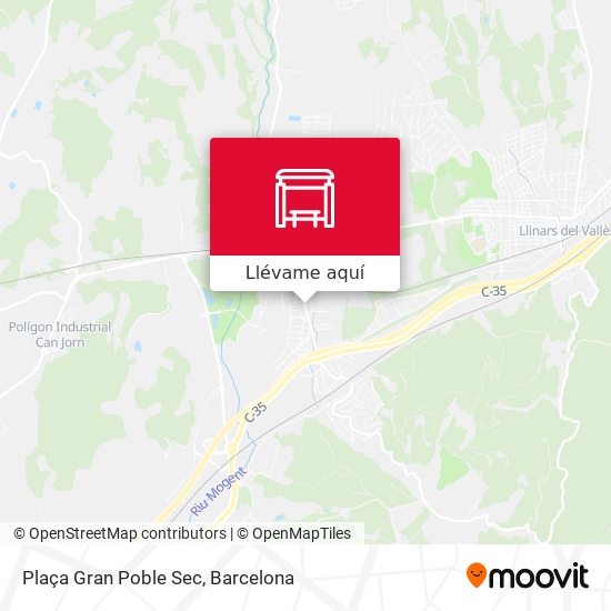 Mapa Plaça Gran Poble Sec