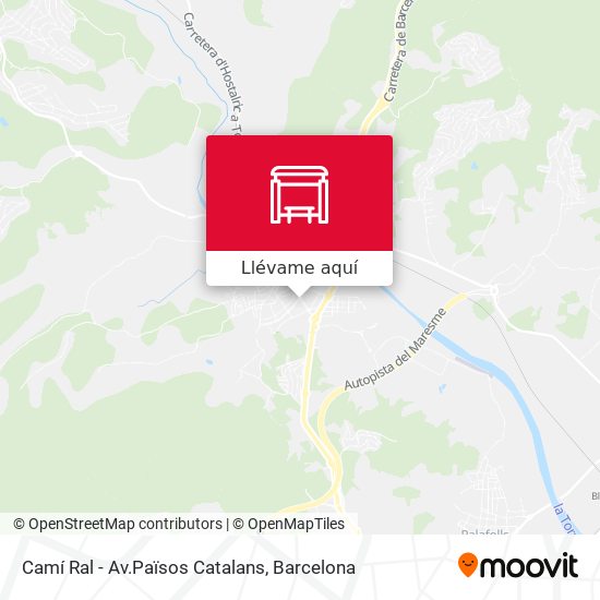 Mapa Camí Ral - Av.Països Catalans