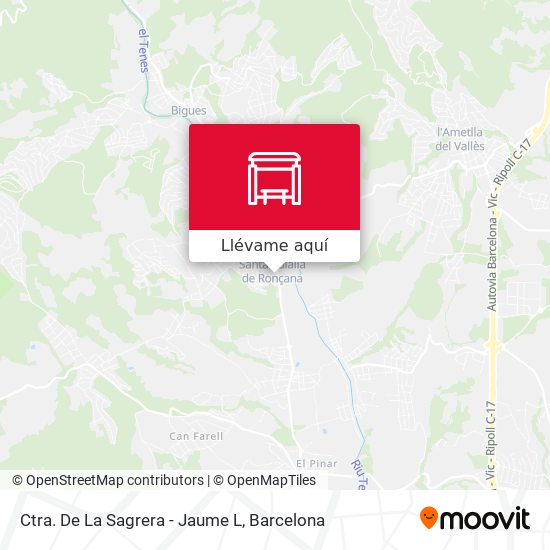 Mapa Ctra. De La Sagrera - Jaume L
