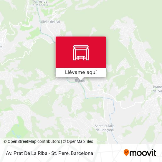 Mapa Av. Prat De La Riba - St. Pere