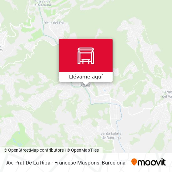 Mapa Av. Prat De La Riba - Francesc Maspons