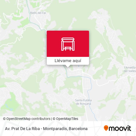 Mapa Av. Prat De La Riba - Montparadís