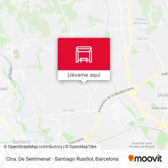 Mapa Ctra. De Sentmenat - Santiago Rusiñol