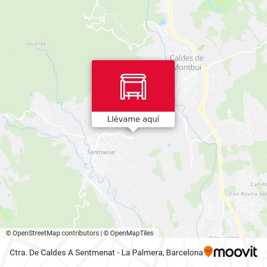 Mapa Ctra. De Caldes A Sentmenat - La Palmera