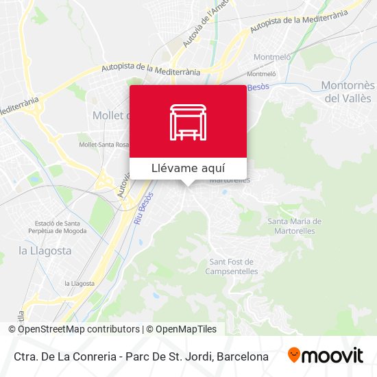 Mapa Ctra. De La Conreria - Parc De St. Jordi
