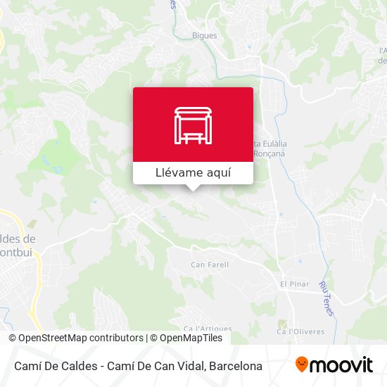 Mapa Camí De Caldes - Camí De Can Vidal