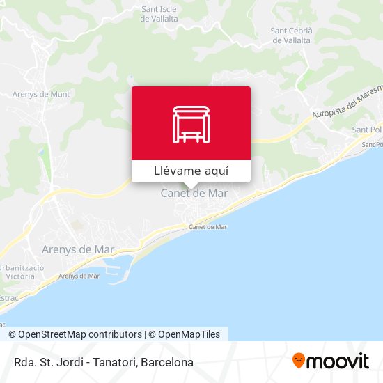 Mapa Rda. St. Jordi - Tanatori