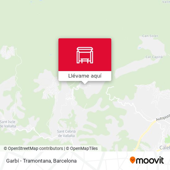 Mapa Garbí - Tramontana