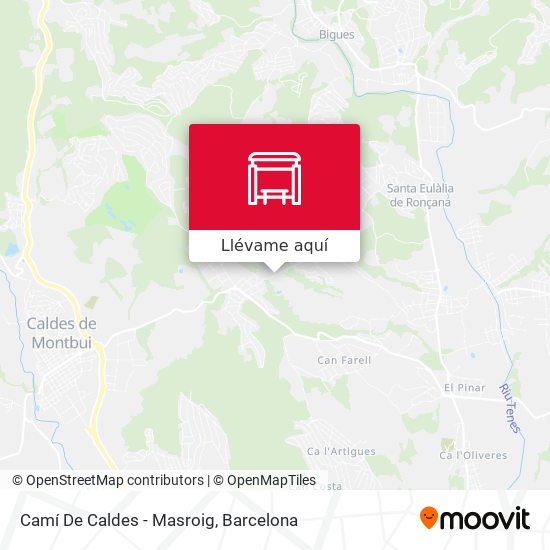 Mapa Camí De Caldes - Masroig