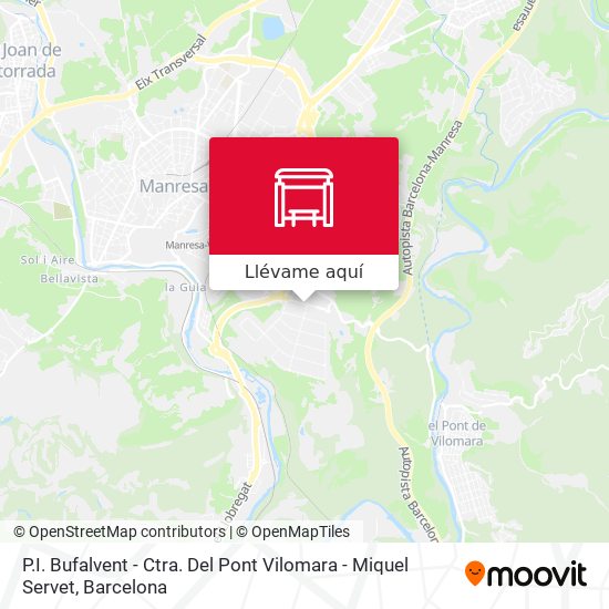 Mapa P.I. Bufalvent - Ctra. Del Pont Vilomara - Miquel Servet