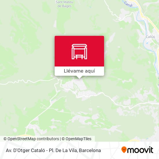 Mapa Av. D'Otger Cataló - Pl. De La Vila
