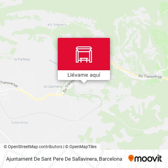 Mapa Ajuntament De Sant Pere De Sallavinera