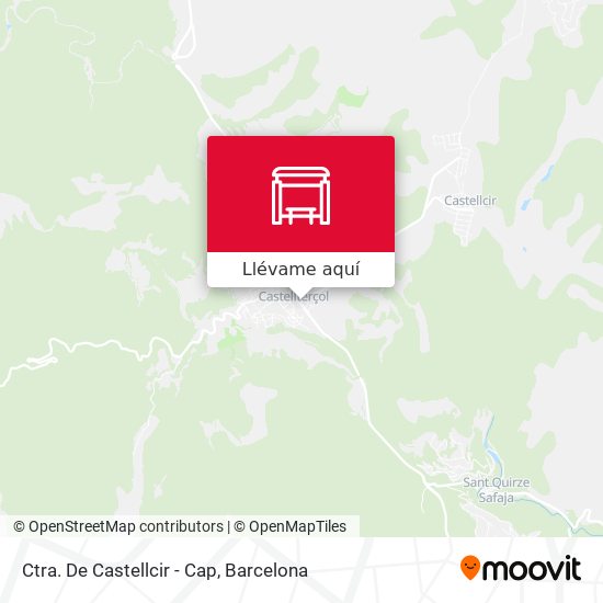 Mapa Ctra. De Castellcir - Cap