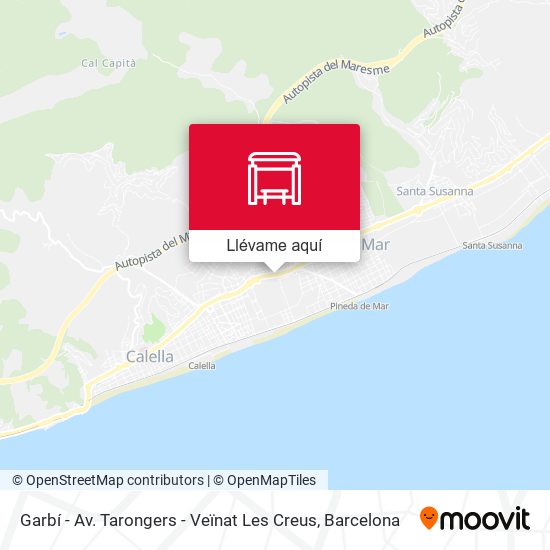 Mapa Garbí - Av. Tarongers - Veïnat Les Creus