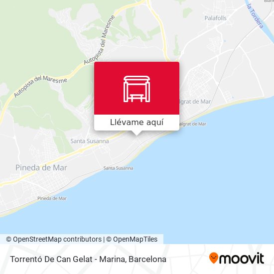 Mapa Torrentó De Can Gelat - Marina