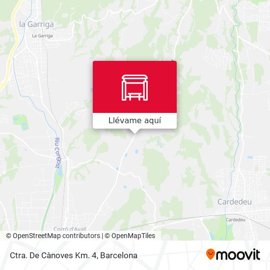 Mapa Ctra. De Cànoves Km. 4