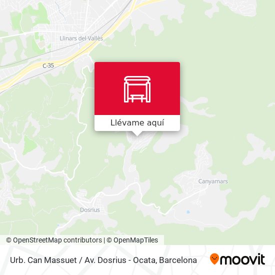 Mapa Urb. Can Massuet / Av. Dosrius - Ocata