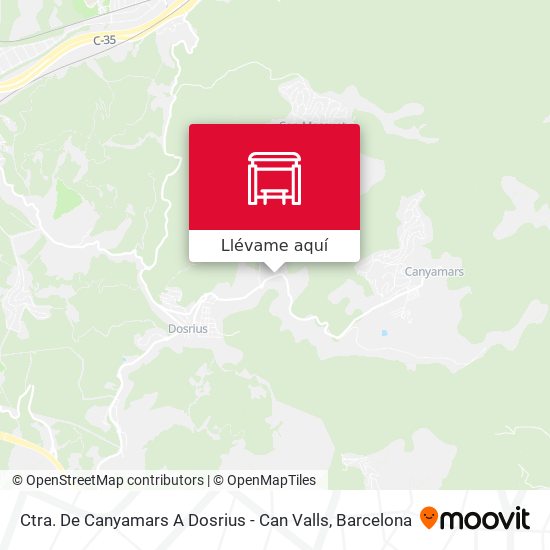 Mapa Ctra. De Canyamars A Dosrius - Can Valls