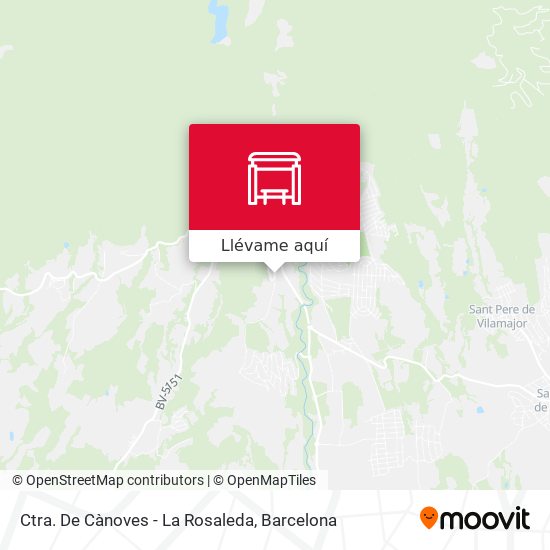 Mapa Ctra. De Cànoves - La Rosaleda