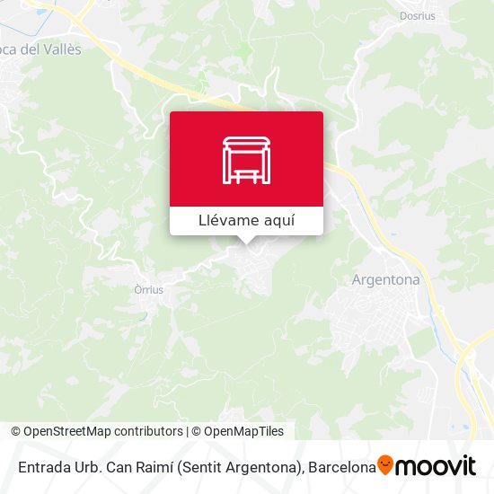 Mapa Entrada Urb. Can Raimí (Sentit Argentona)