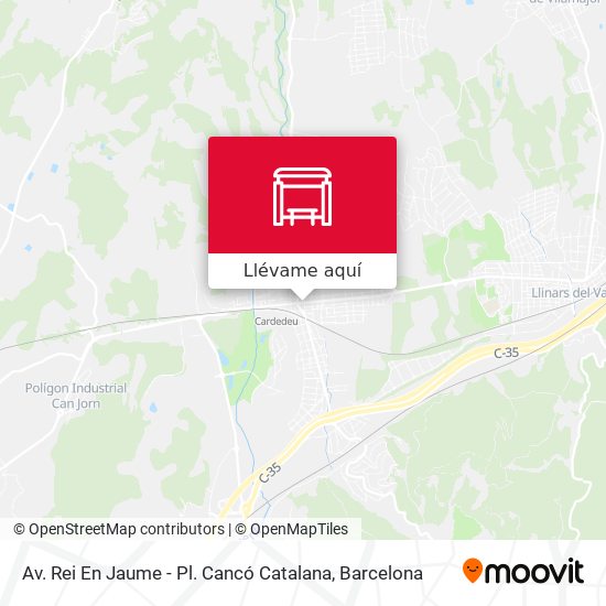 Mapa Av. Rei En Jaume - Pl. Cancó Catalana