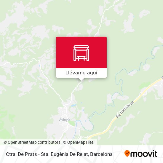 Mapa Ctra. De Prats - Sta. Eugènia De Relat