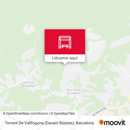 Mapa Torrent De Vallfogona (Davant Bústies)