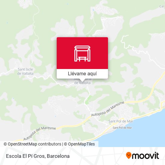 Mapa Escola El Pí Gros